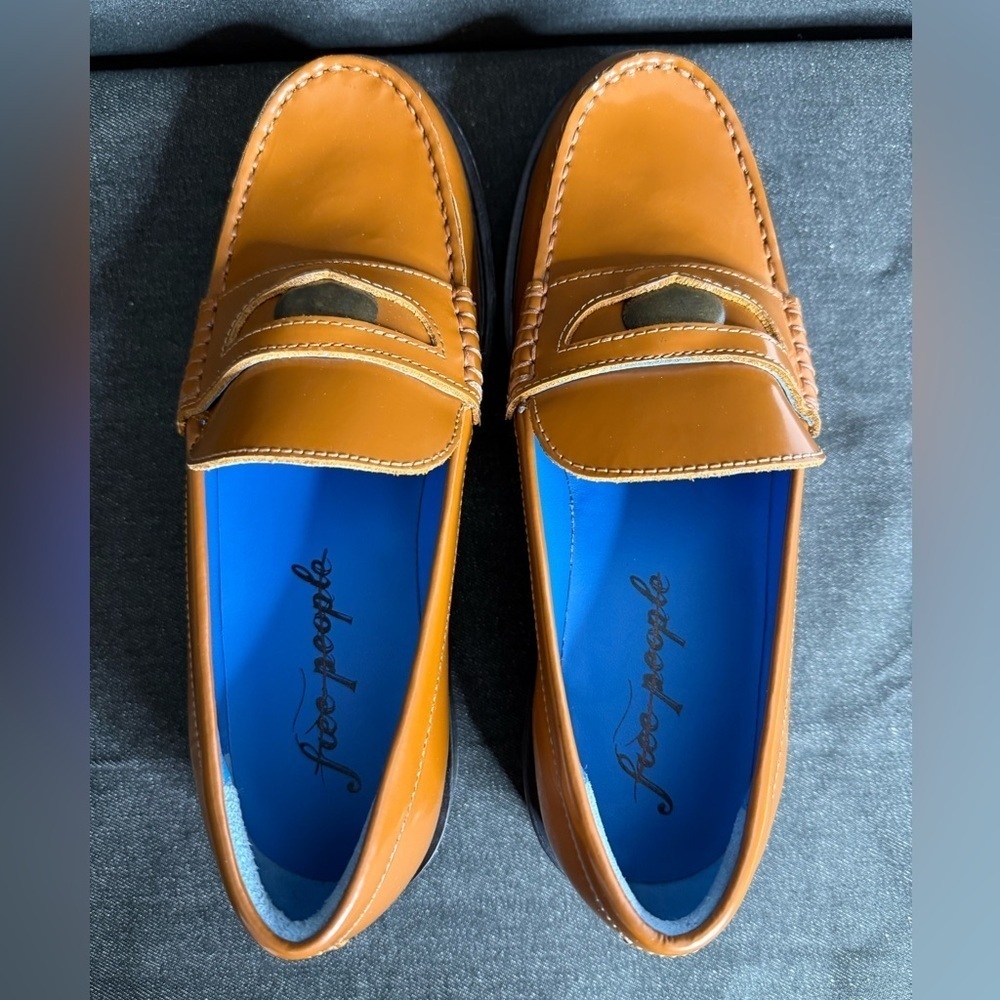 Free People Collection - Liv Loafer in Bronzer brown - 37.5 NWB - Picture 6 of 12